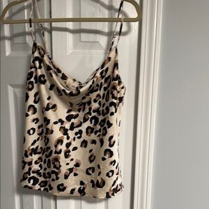 Francesca’s camisole with leapord print.